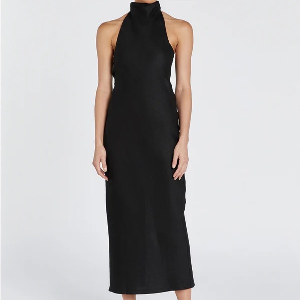 DISSH NWT Vera Black Linen Dress